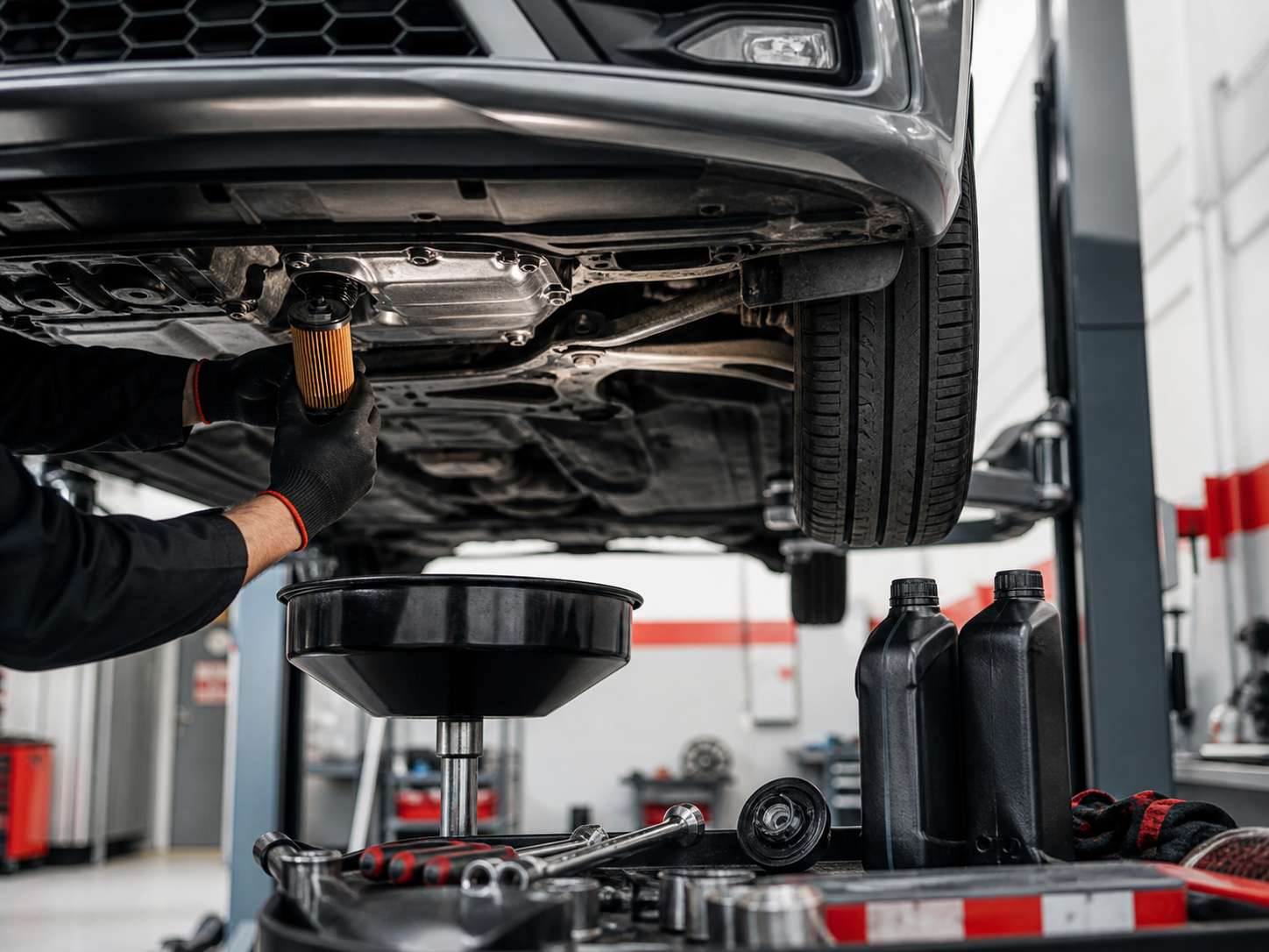 Premium oto servis bakım alanı